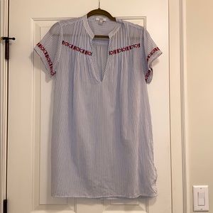 J.Crew Blue Striped Coverup